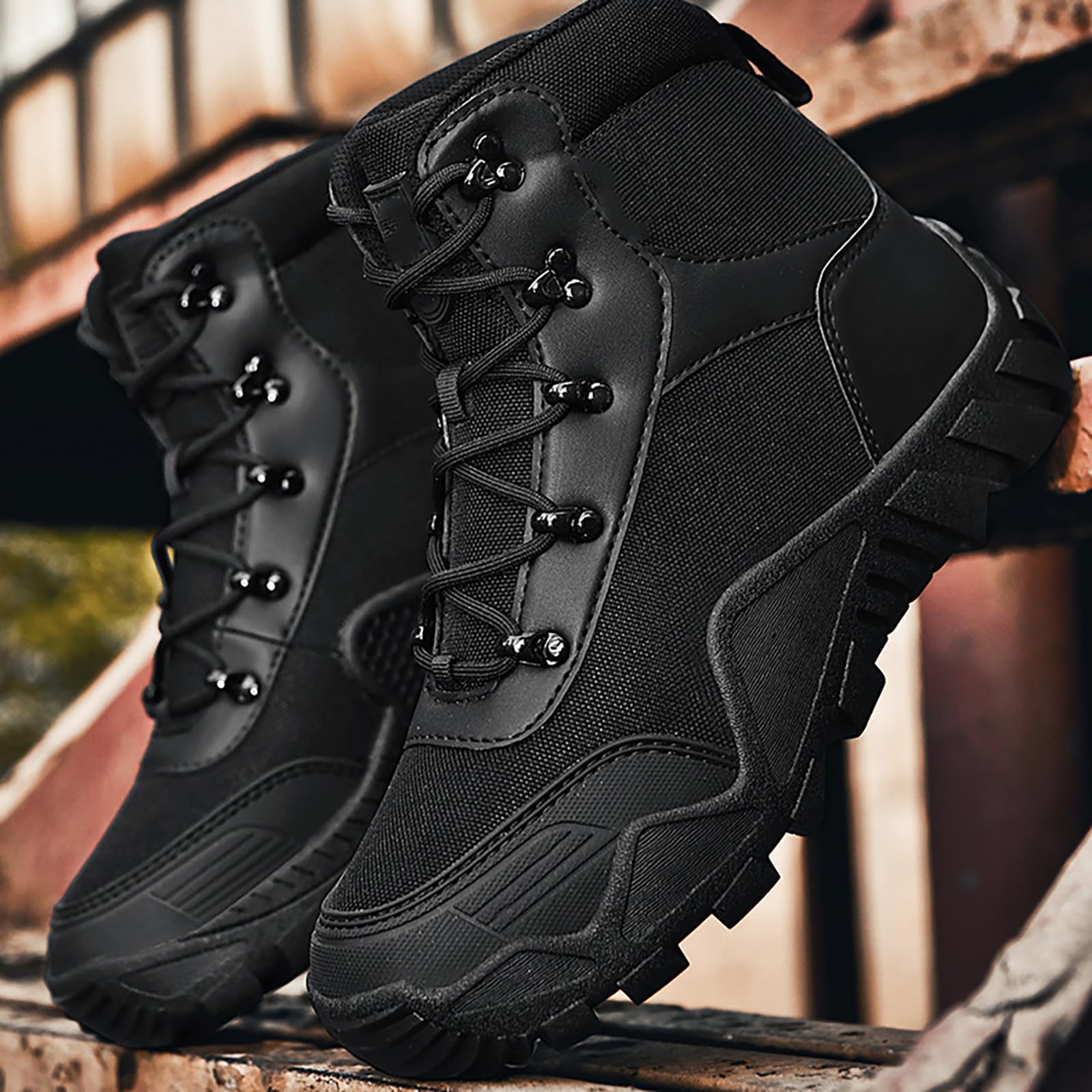 Bottes d'hiver légères à lacets pour homme