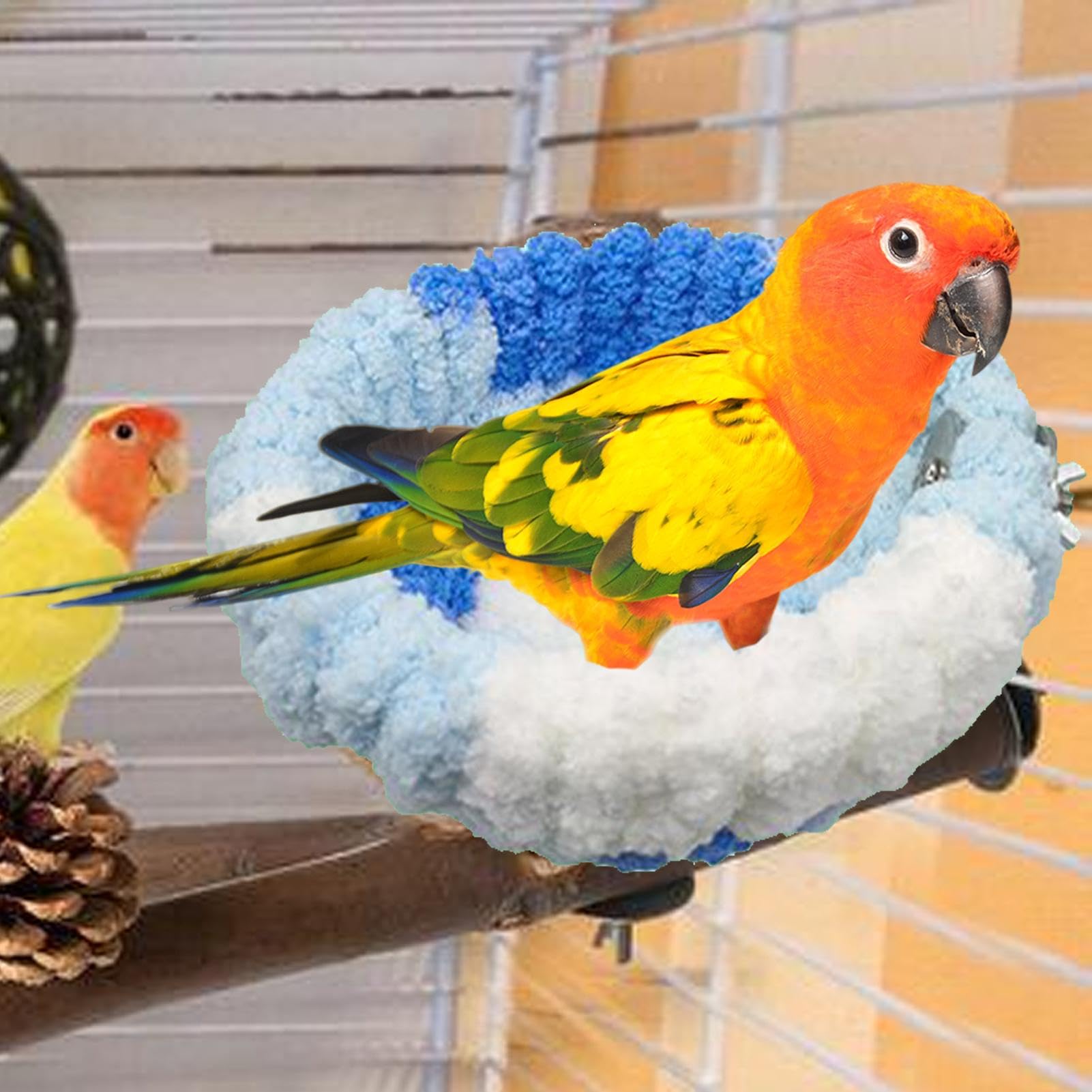 Lit pour perruches | Nid pour perruches, calopsittes, conures, inséparables, canaris, pinsons, canaris