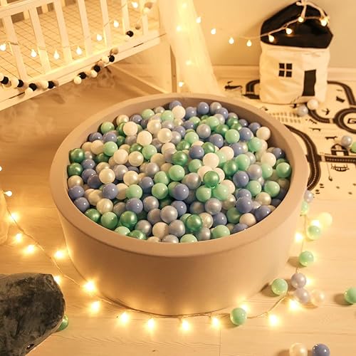 Miniatura 7 de GOGOSO Pelotas para Piscinas de Pelotas para Niños Pequeños Paquete de 50 100 200 Pelotas de Plástico con Forma sin Ftalatos sin BPA No Tóxicas de