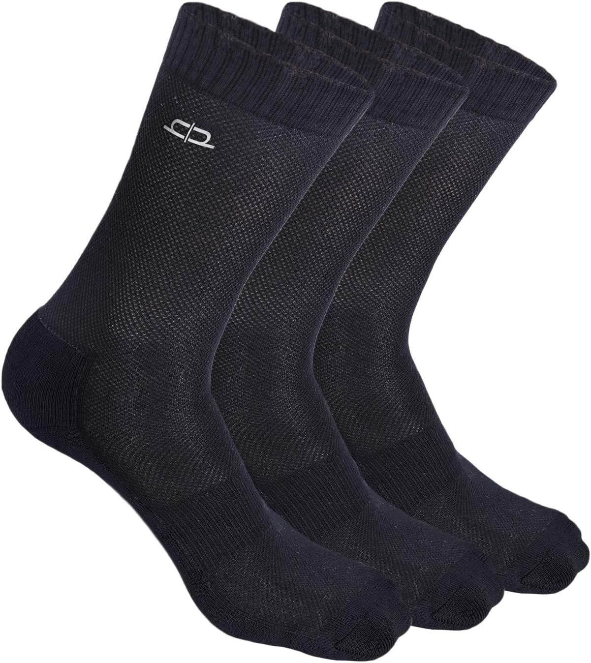 HEELIUM Bamboo Crew Socks for Men | Formal Socks, Full Length | Odour Free & Cushioned Base | 3X Softer than Regular Socks