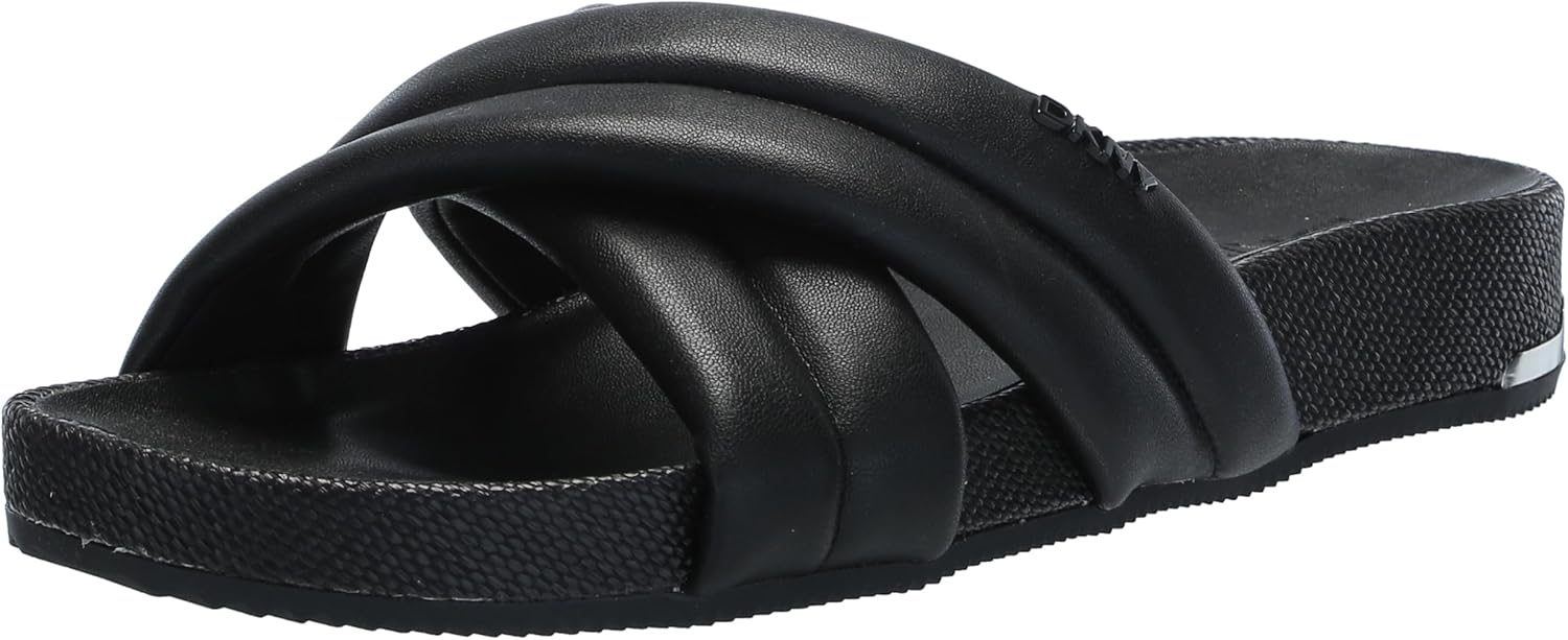 DKNY Womens Criss Cross Flat Sandal