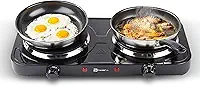 Fogão Elétrico Portátil Cooktop de Mesa 2 Bocas Panda Plus 220V Preto 2000W