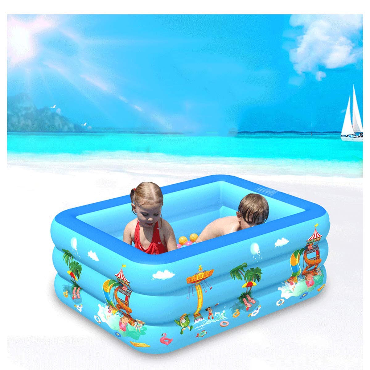 Baignoire anti-glissante pliable de voyage pour bébé avec siège de douche épais
