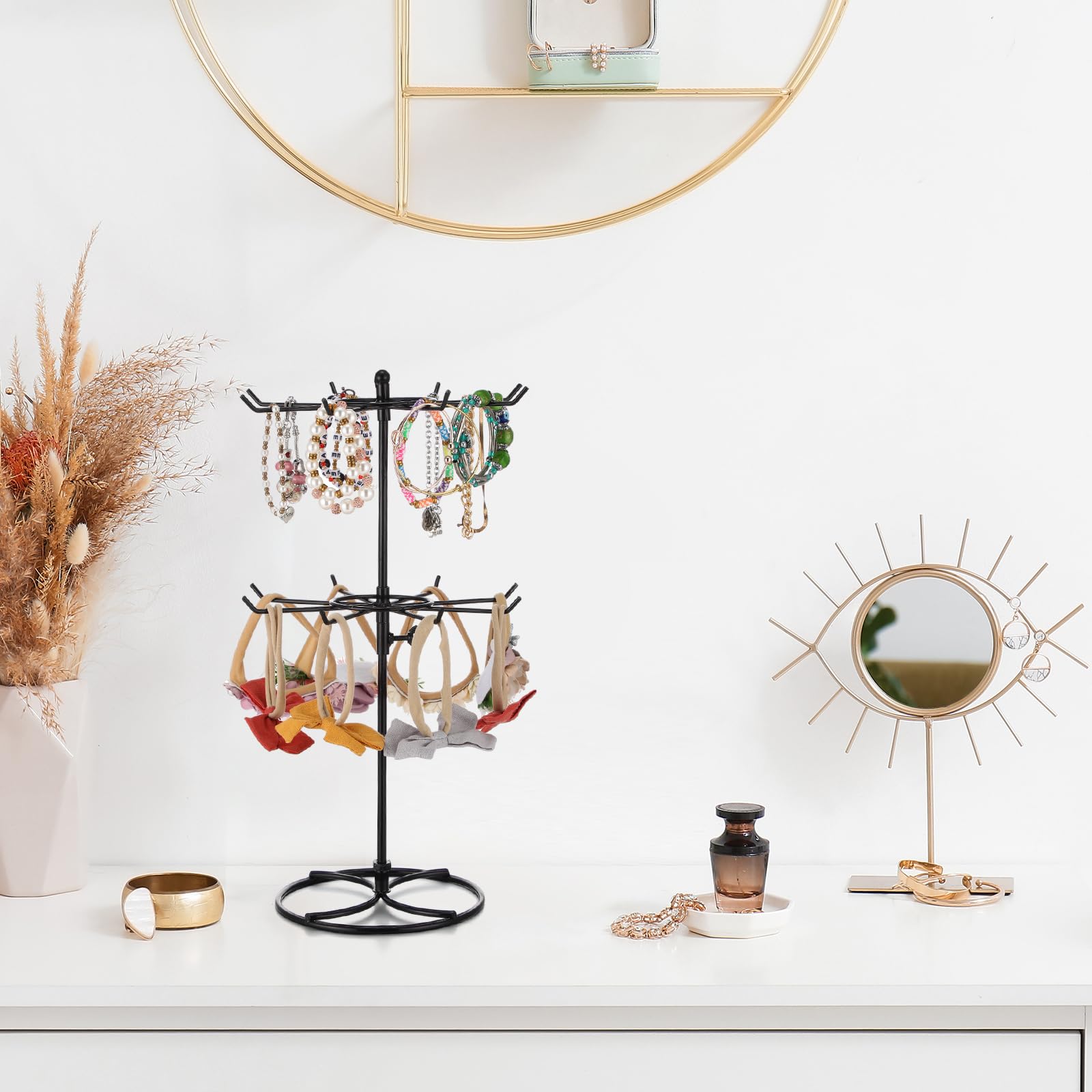 Amazon.com: Tandefio 2 Pcs Rotating Display Stands 2 Tier and 3