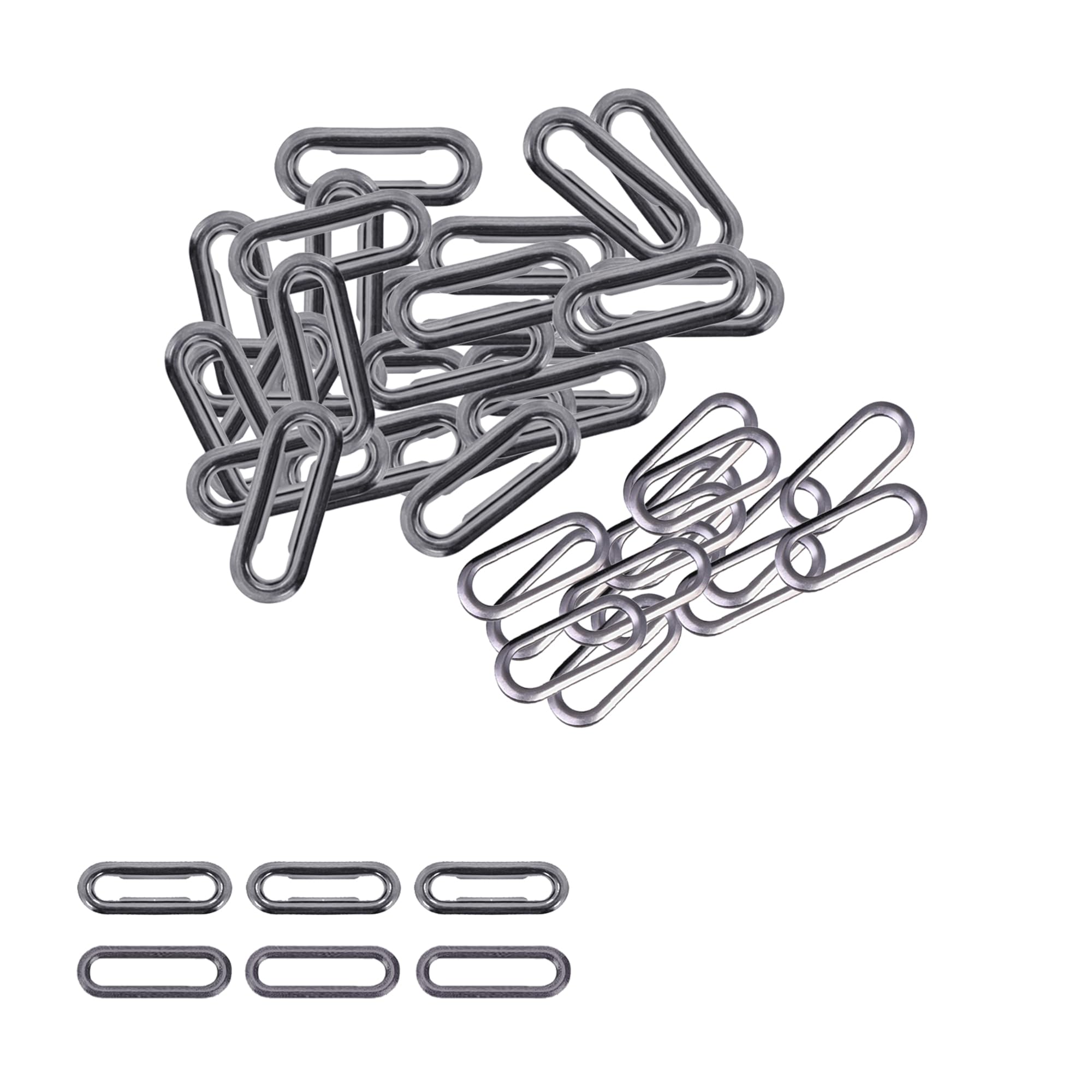 Trimming Shop Gunmetal 20Mm Brass Eyelets Grommets Washers 50Pcs Pack