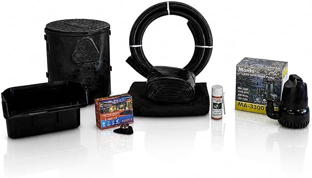 HALF OFF PONDS Savio Pond Free 3300 GPH Waterfall Kit 10 x 20 Ft PVC Liner