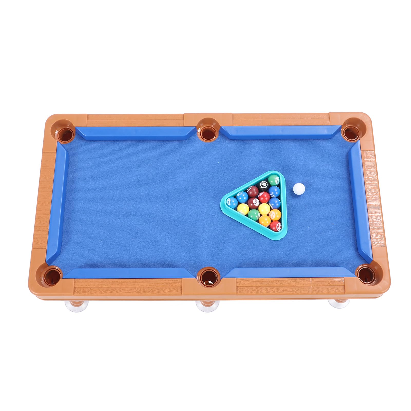 Alomejor Tavolo da Biliardo Multifunzionale per Bambini, Mini Tavolo da Biliardo Portatile da 17,32x9,65 Pollici con 2 Stecche, Palline, Gesso, Spazzola, Rastrelliera Triangolare, per