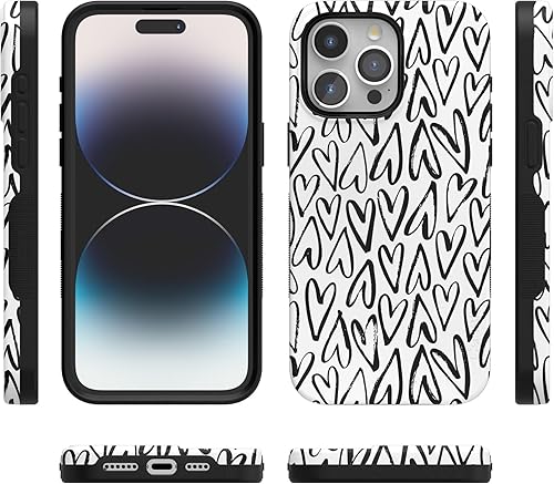 Vista 1245 de Casely Funda para iPhone 15 Pro Jardín Secreto Flores mixtas Funda atrevida Compatible con MagSafe y botón de acción Jardín Secreto Floral