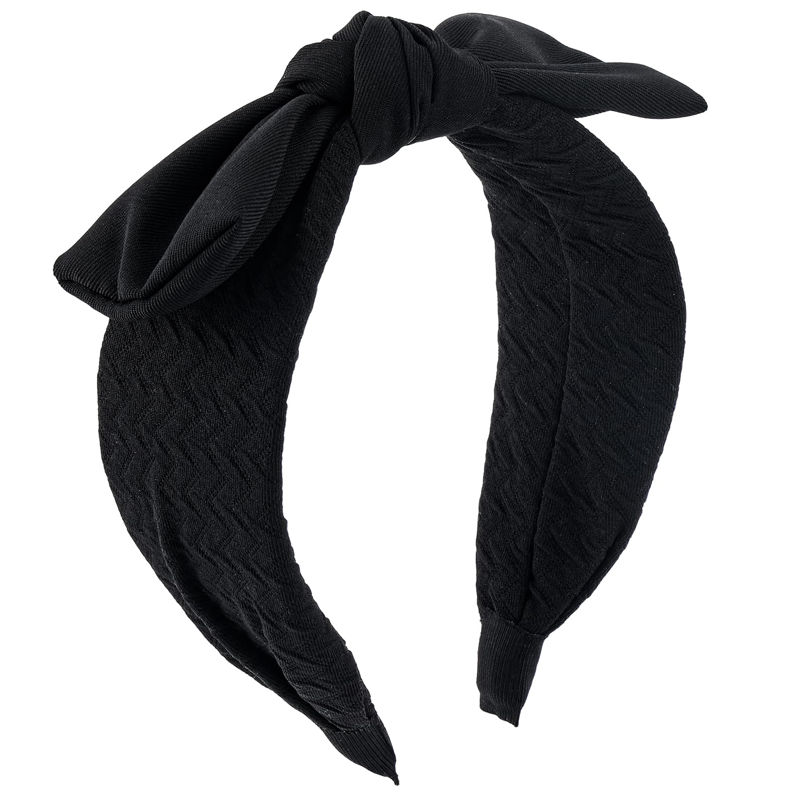 Big Bowknot Headband Women Girls Hair Accessories Black Lightweight Big Bow Headband Set for Women & Girls - Ideal for Halloween  main image 4
