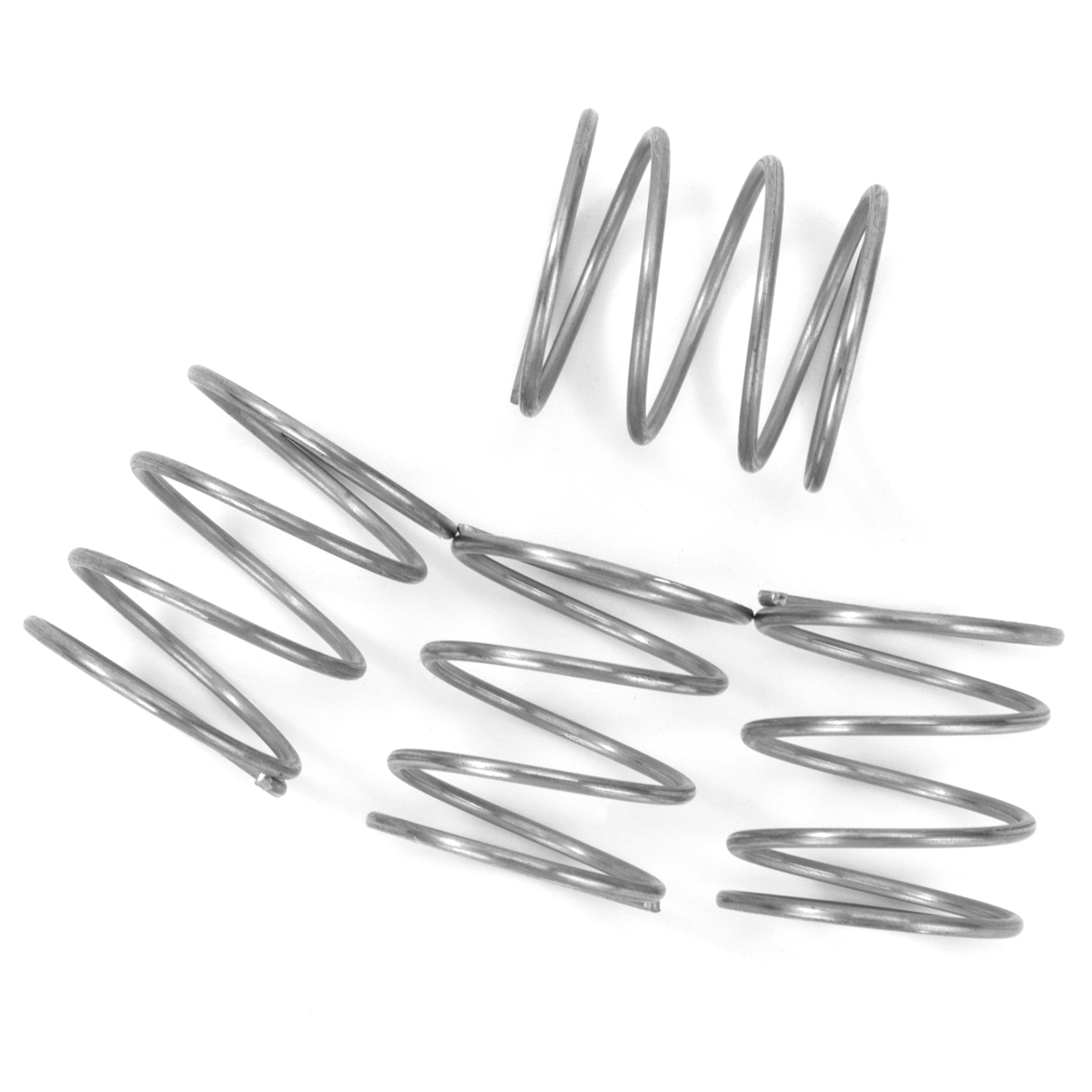 Sprężyna dociskowa ze stali nierdzewnej sprężyny dociskowe 20 mm średnica drutu 1,2 mm średnica zewnętrzna 20 mm długość 20 mm maksymalna siła sprężyny 0,9 kg 4 sztuki