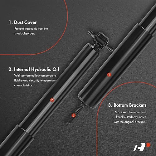 Miniatura 3 de A-Premium Amortiguadores delanteros compatibles con Jeep Cherokee 1984-2001, Comanche 1986-1992, Grand Cherokee 1993-1998, Grand Wagoneer 1993,