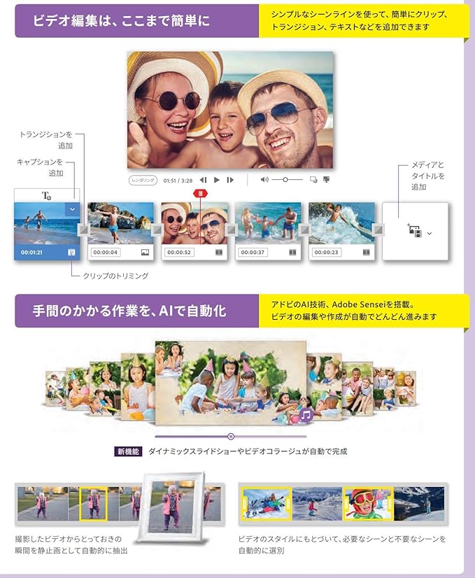 Amazon 旧製品 Adobe Premiere Elements 2019 通常版 パッケージ版 Windows Mac対応 動画 映像 Pcソフト