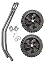 Side Supporter Wheel Set for Adults | 24 Inch Heavy-Duty Support Wheels | Fits 24x1.75/1.95/2.35/2.40 Tyres | Training Stability Wheels for Bicycle Beginners gallery image