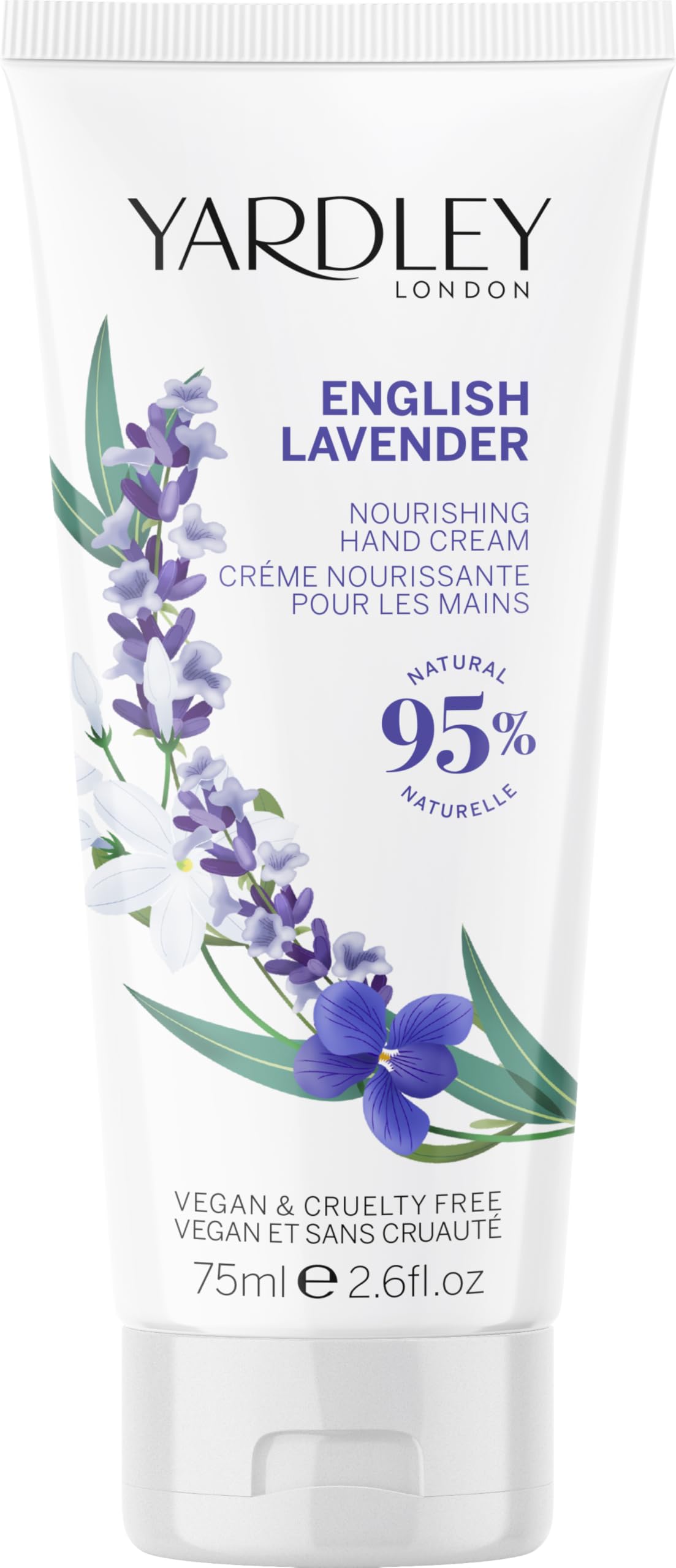 Yardley London English Lavender Hand Cream, Nourishing & Moisturising Hand Lotion with Soothing Lavender Scent
