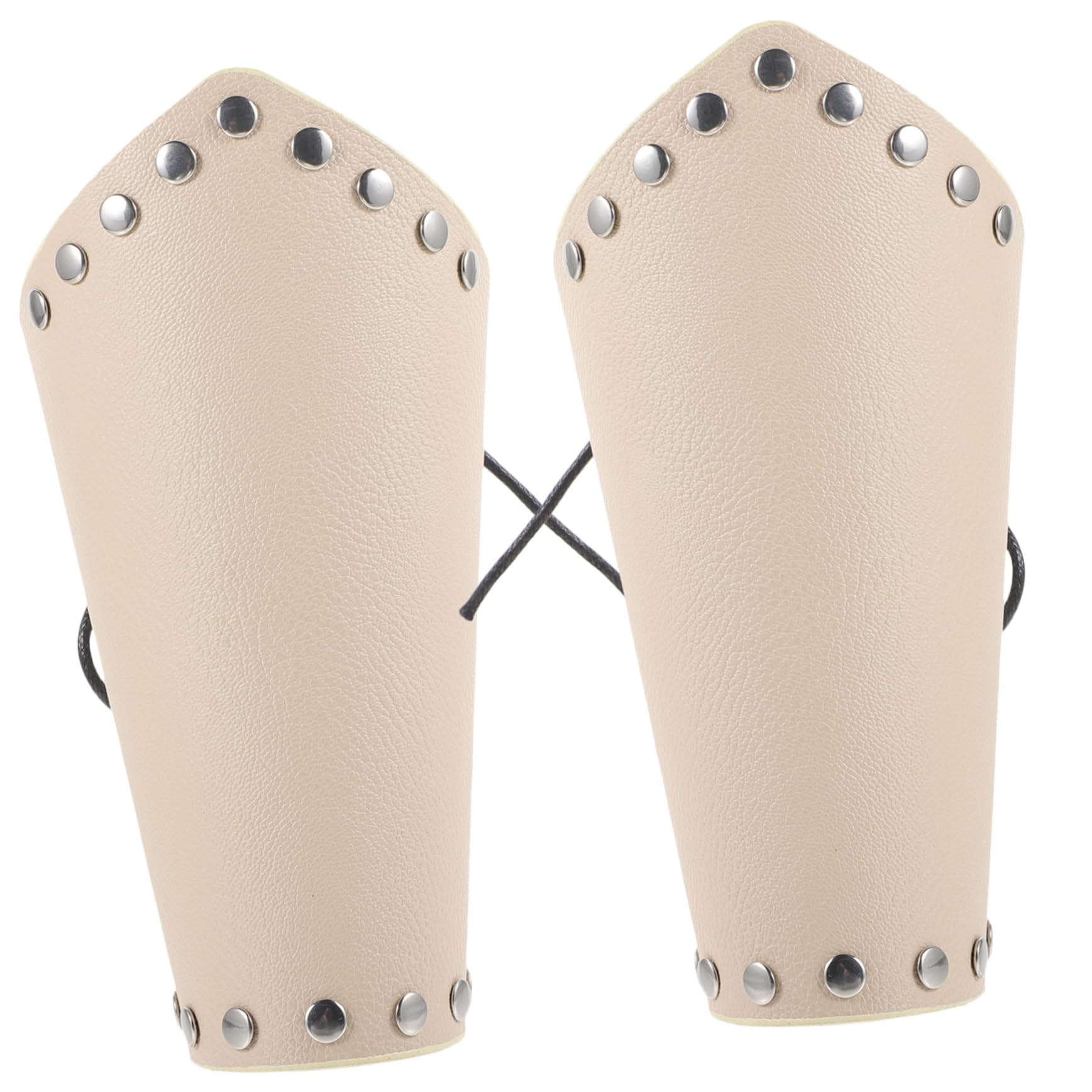 BCOATH 1 Pair Bracers Leather Arm Guards Professional Equipment Wear-Resistant Adjustable for Recurve Portable