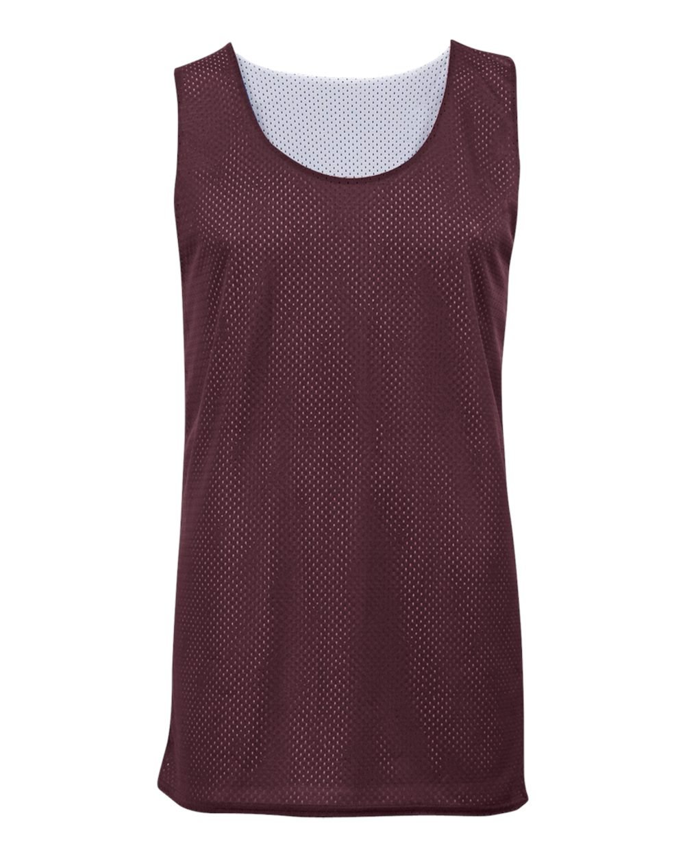Badger Sport Maroon/White Youth Small Reversible Mesh Tank Top Jersey Uniform