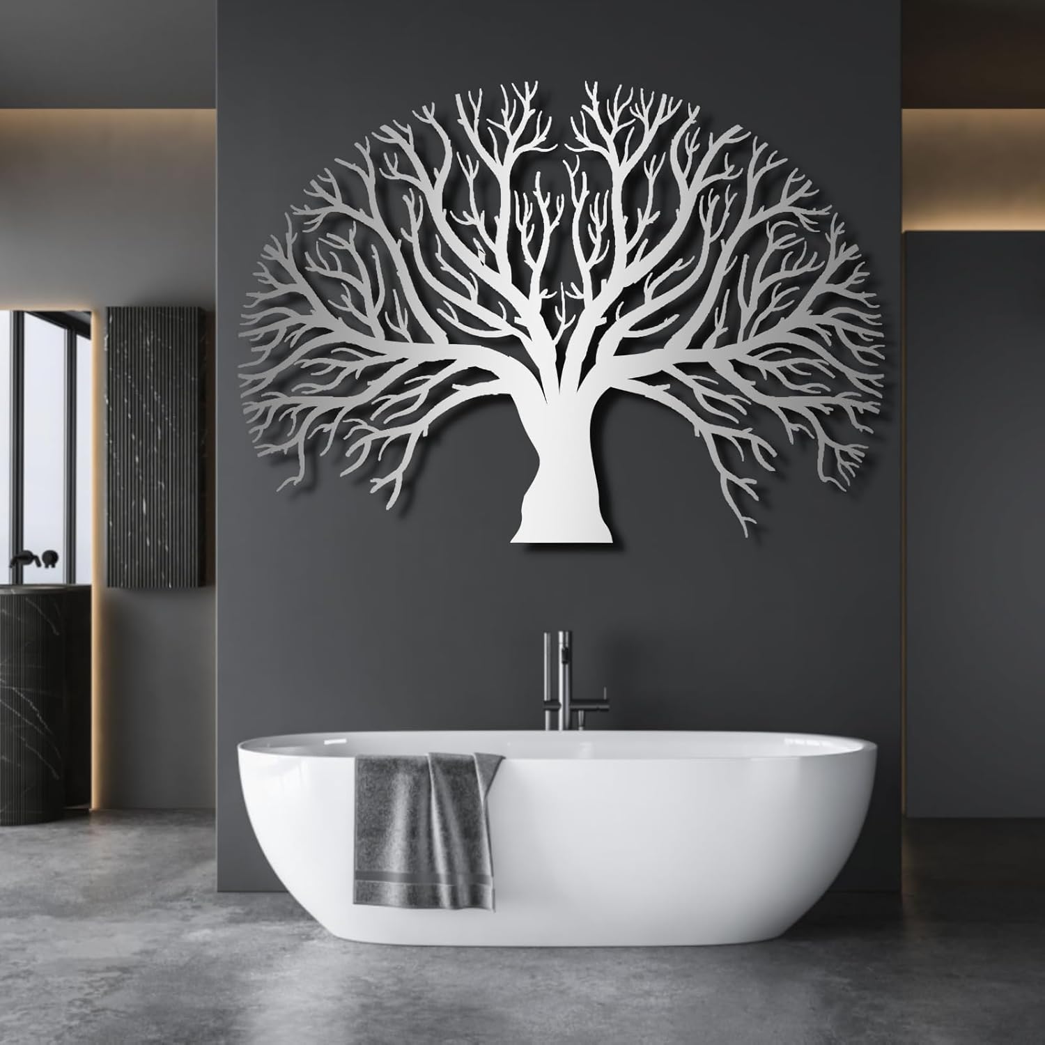 ICEWQOQU Metal Wall Decor, Metal Wall Art, Tree of Life Wall Art, Family Tree Wall Decor, Home