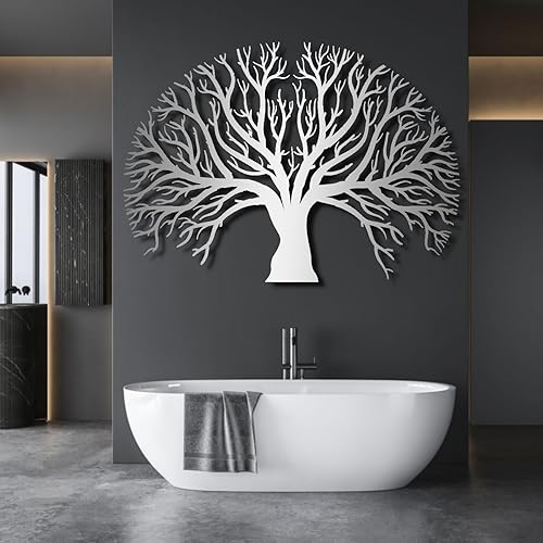 Miniatura 6 de Decoración de pared de metal, arte de pared de metal, arte de pared del árbol de la vida, decoración de pared de árbol genealógico, decoración del