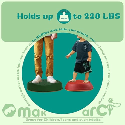 Miniatura 4 de makarci Piedras de Equilibrio para Niños, 10 Piezas Juguetes Preescolares que Promueven Habilidades de Equilibrio y Coordinación, Juego