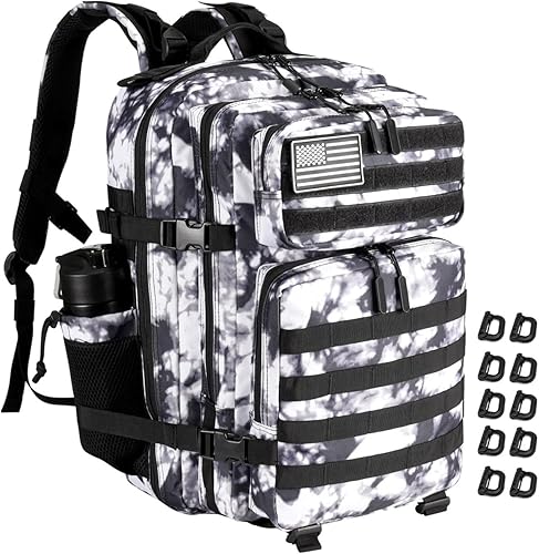 Miniatura 108 de Mochila táctica militar Molle mejorada mochila impermeable militar. Negro