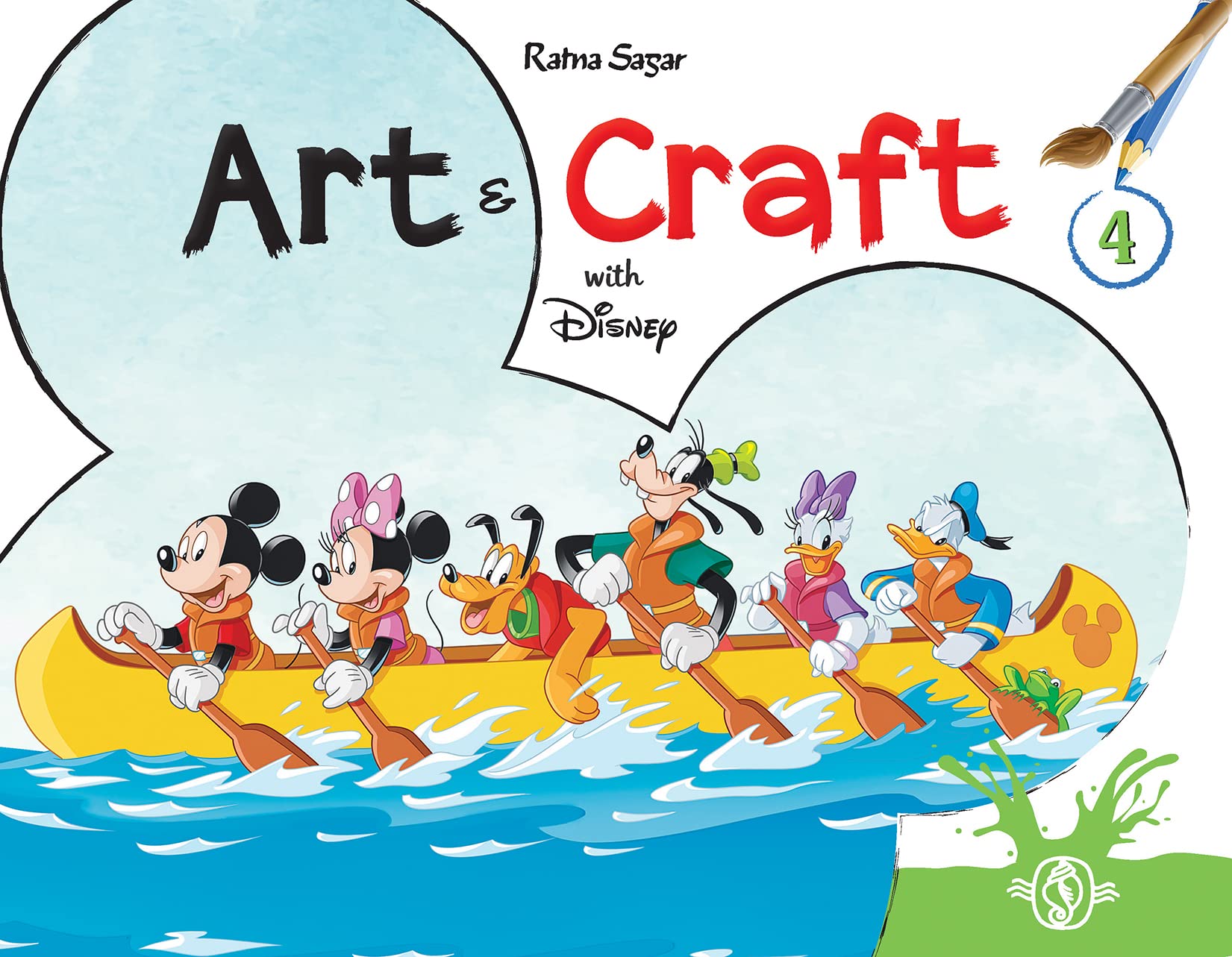 Ratna Sagar, Art & Craft with Disney Book 4 Paperback – 1 January 2020