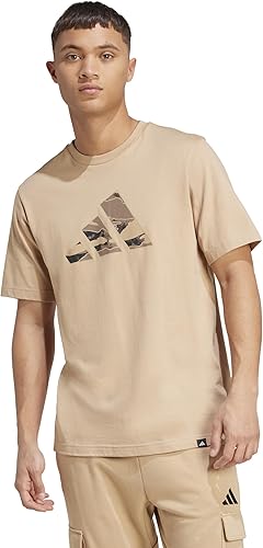 adidas Camiseta estampada de camuflaje para hombre
