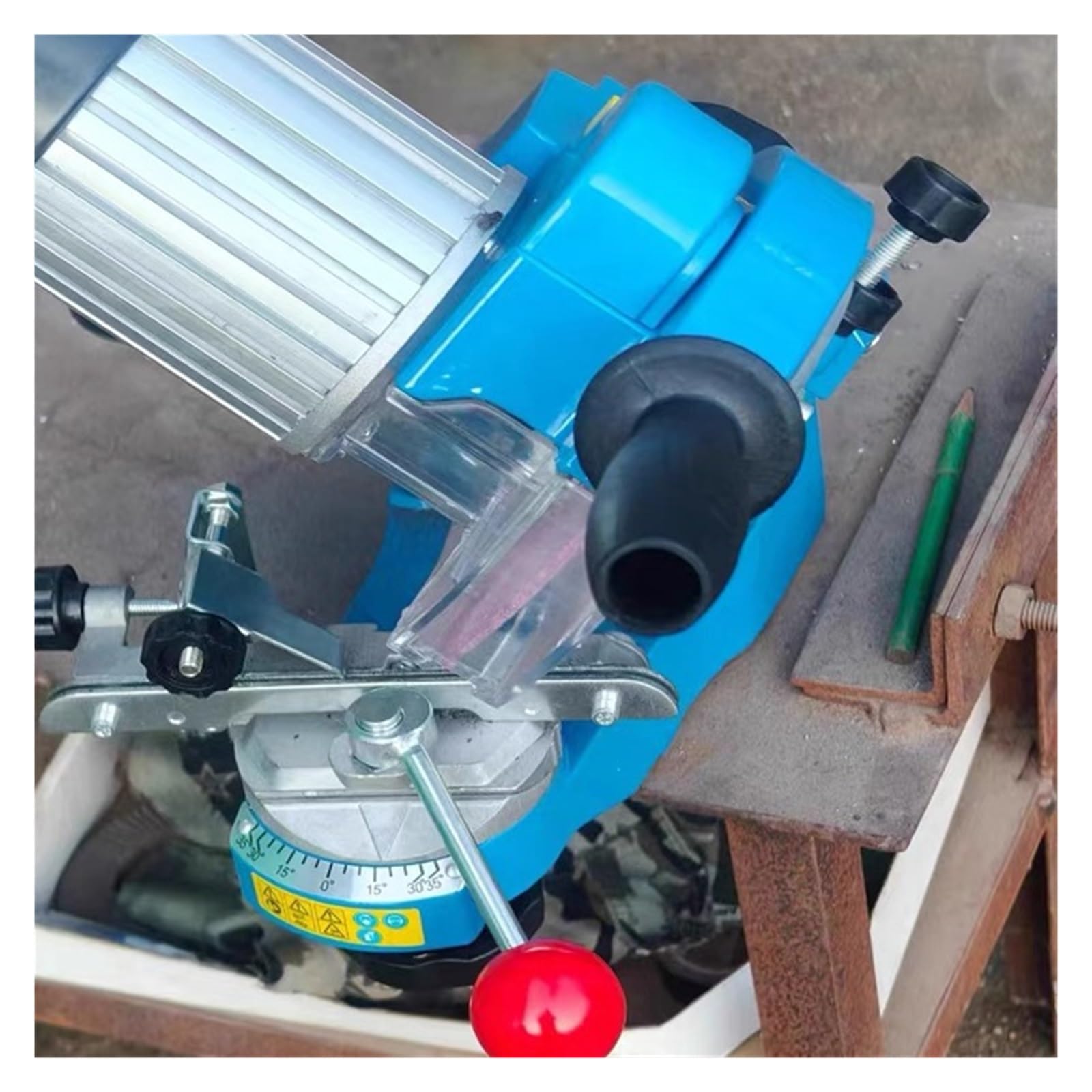 Afilador De Motosierra Profesional Multiángulo Ajustable, Herramientas Pulido, Máquina Sierra Banco Cadena Ahorra Tiempo Y Esfuerzo
