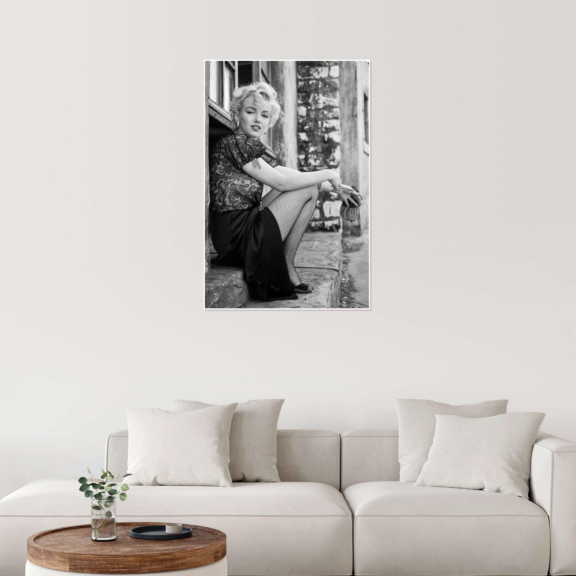 Posterlounge Marilyn en pause pendant un tournage Poster