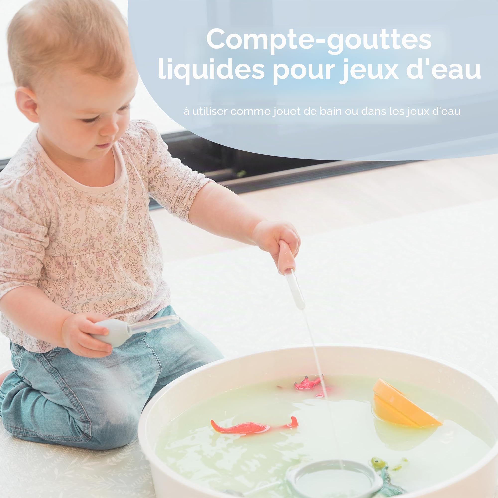 Inspire My Play 6 x Pastel Pipette Compte Goutte pour Enfants - Compte-Gouttes pour Enfants - Jouets et Accessoires sensoriels pour Jeu désordonné - Pipette Enfant
