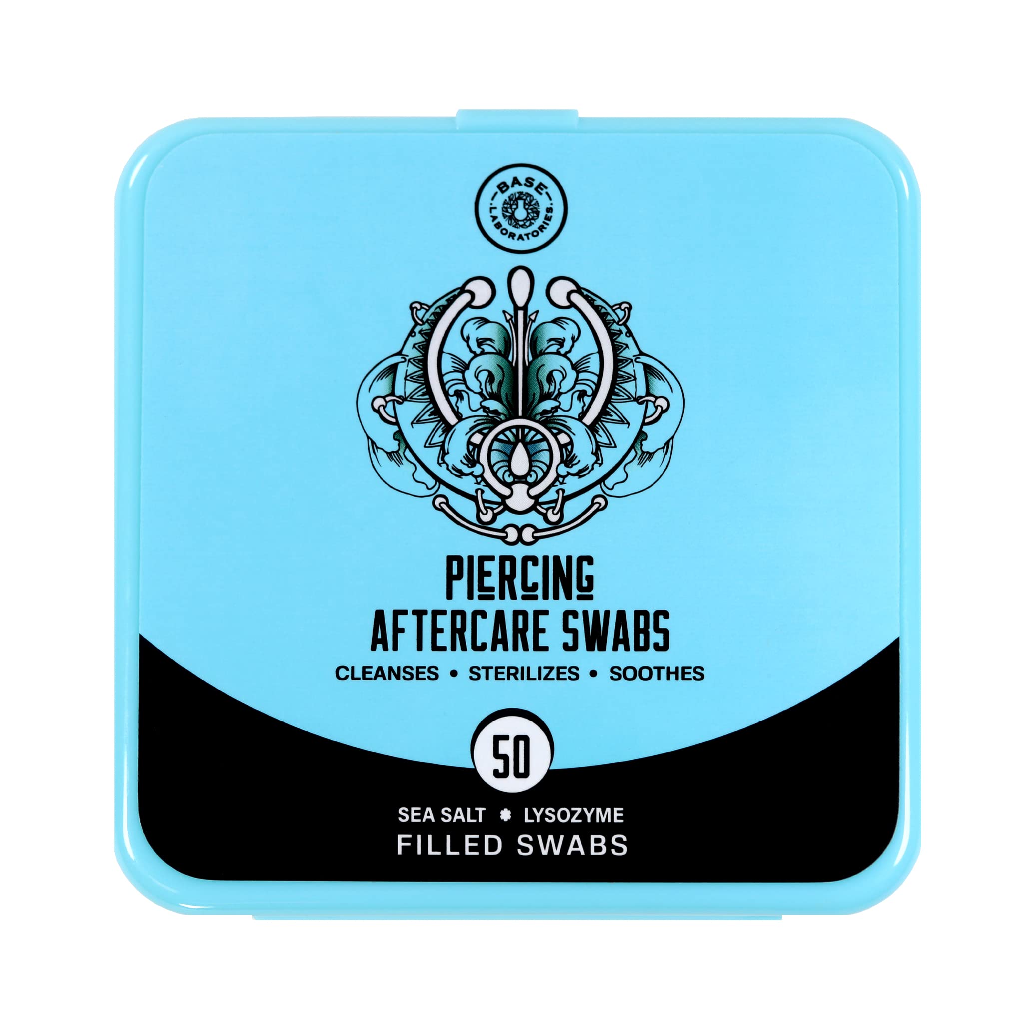 Base Labs Sea Salt Piercing Aftercare Kit Cleanses, Sterilizes
