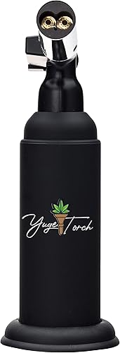 Soplete de butano prémium para cocinar, soldar y hacer manualidades, soplete de cocina recargable con capacidad de gas de 0.88 oz (25 g), ajustable,