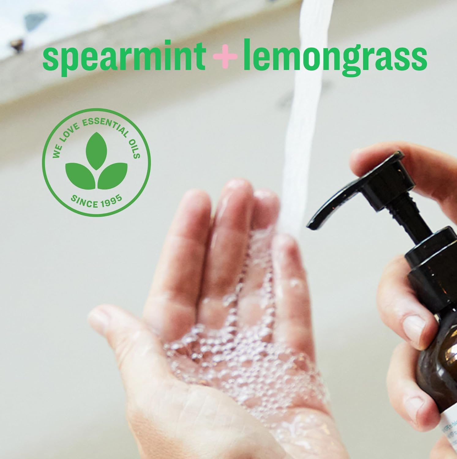 Everyone Liquid Hand Soap, 12.75 Ounce (Pack of 3), Spearmint and Lemongrass, Plant-Based Cleanser with Pure Essential Oils - Image 4