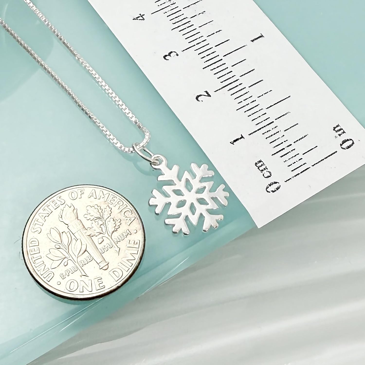 Tiny Delicate and Dainty Sterling Silver Snowflake Necklace for Women, Small Snowflake Necklace, Bridesmaid Gift for Winter Wedding