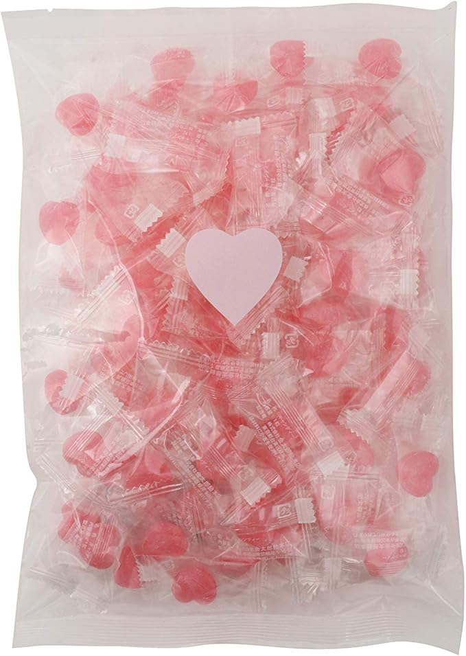 Amazon カラフルハート飴 ピンク 400g 金太郎飴本店 あめ キャンディ 通販