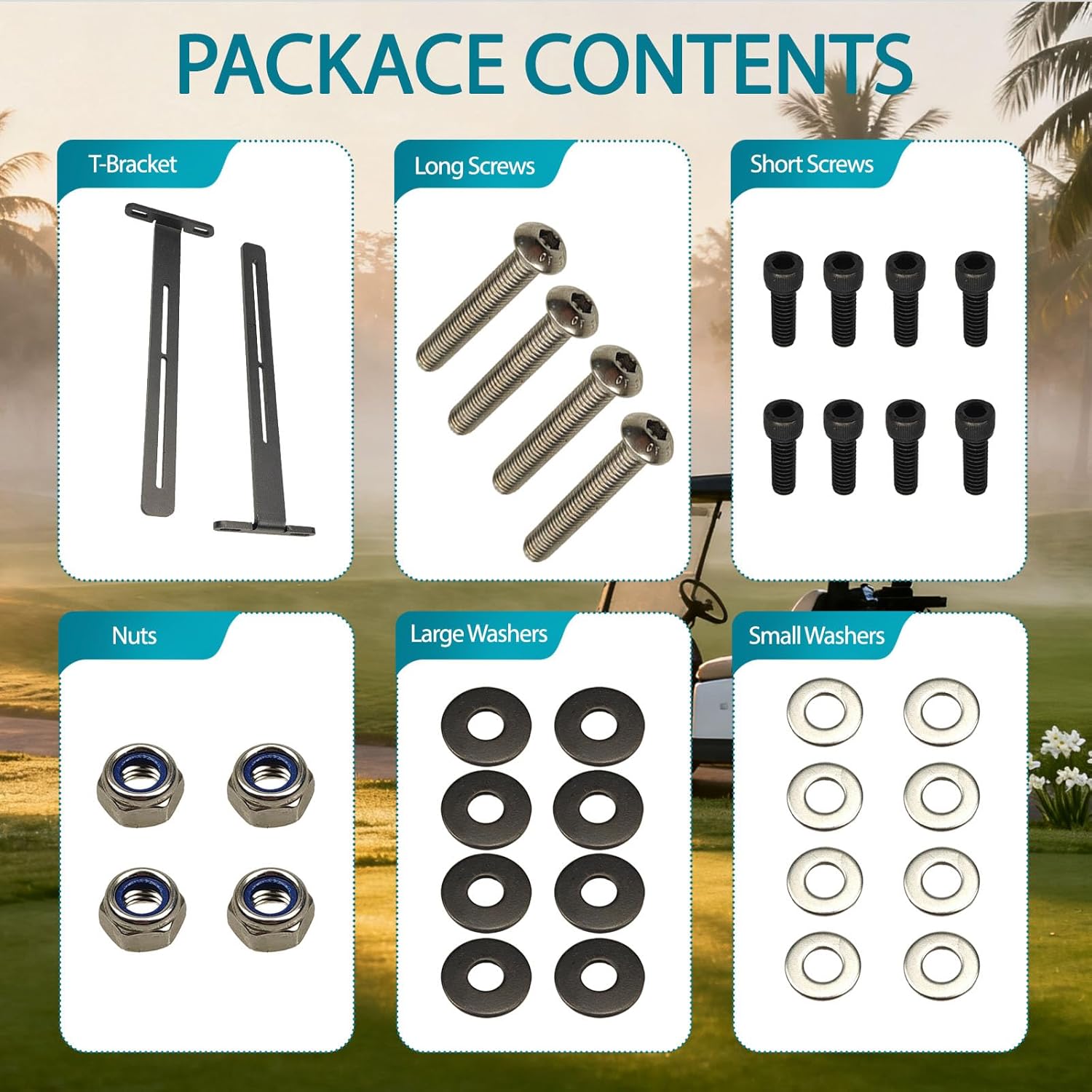 Soundbar Mounting T-Bracket, Golf Cart Speaker Mount, for SE18, SE26, SEB26, SEDS32 Soundbars, Golf Cart Accessories, T-Shaped Speaker Mounting Bracket Kit, Sound bar Mount T-Bracket - Image 4