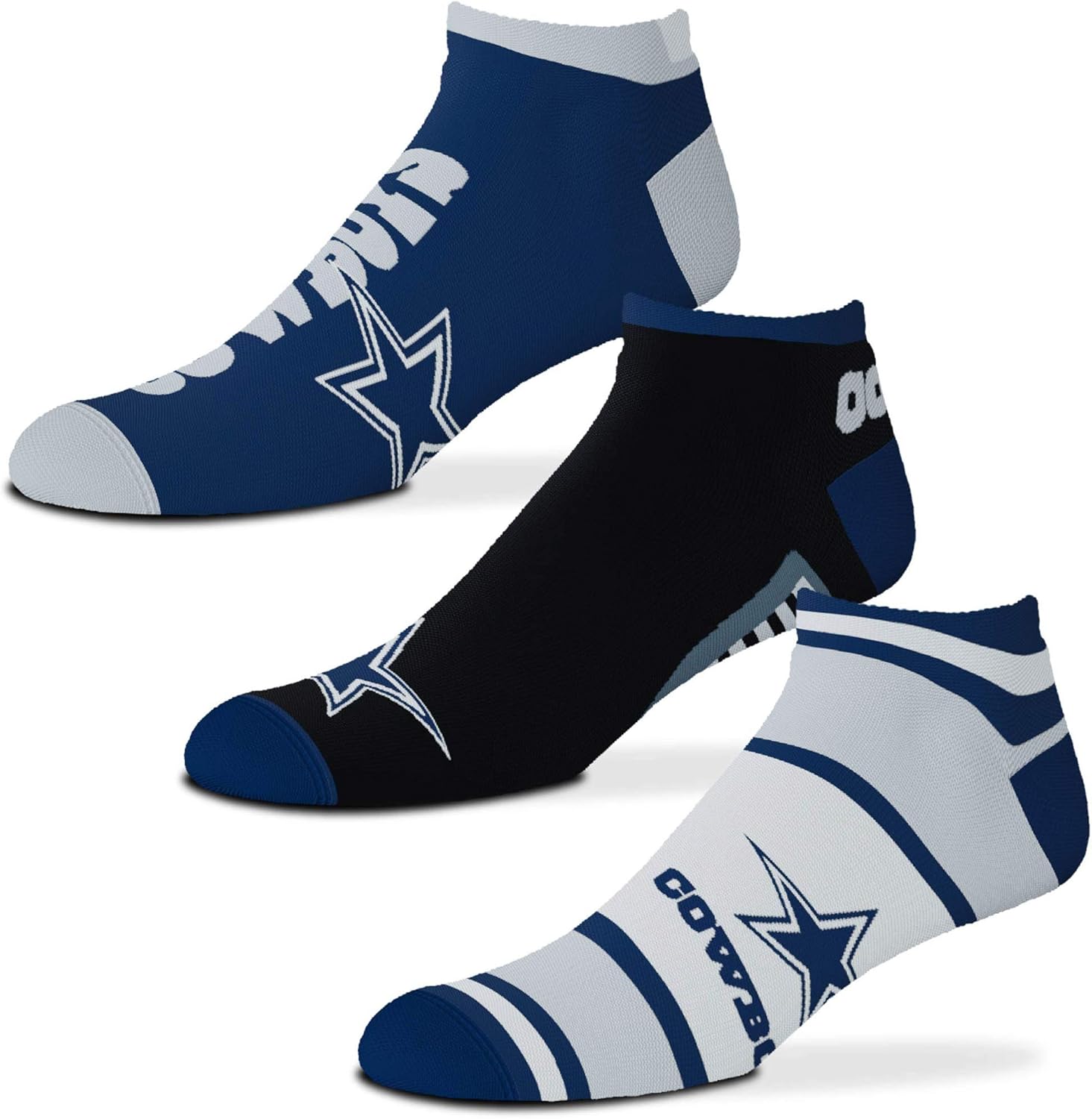 For Bare Feet Women's NFL Show Me The Money Ankle Socks