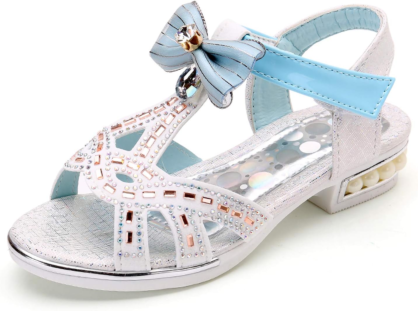Scarpe Ballerine Bambina Frozen Con Brillantini - Sandali Principessa Per Feste E Cerimonie - Foto 2