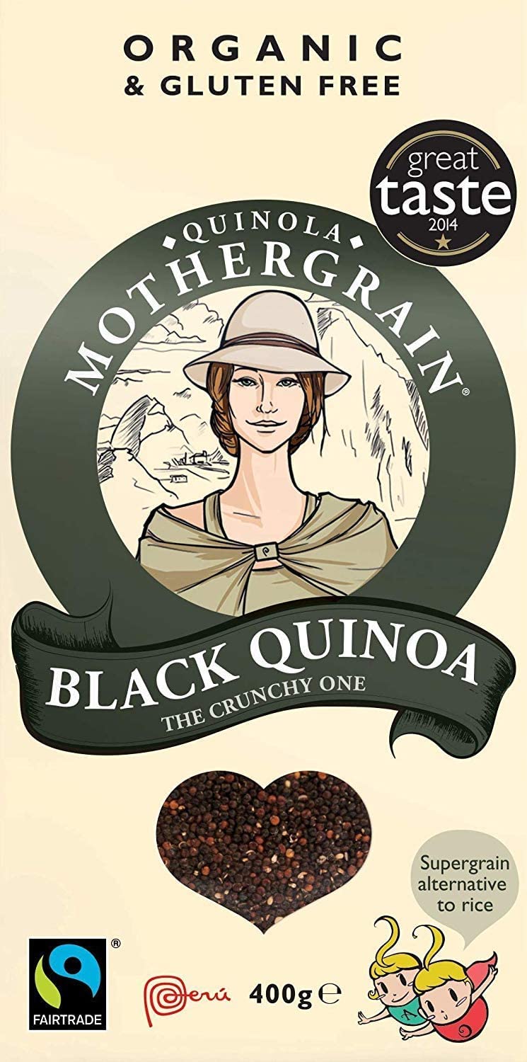 Quinola Biologique Et Fairtrade Quinoa Noir 400G - Paquet de 2