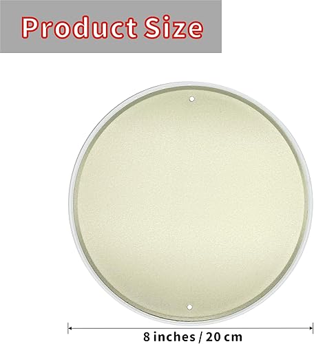 Miniatura 2 de Letrero de metal retro de estaño redondo vintage adecuado para el hogar, tienda de calle, garaje, bar, granja, jardín, multiusos para uso en