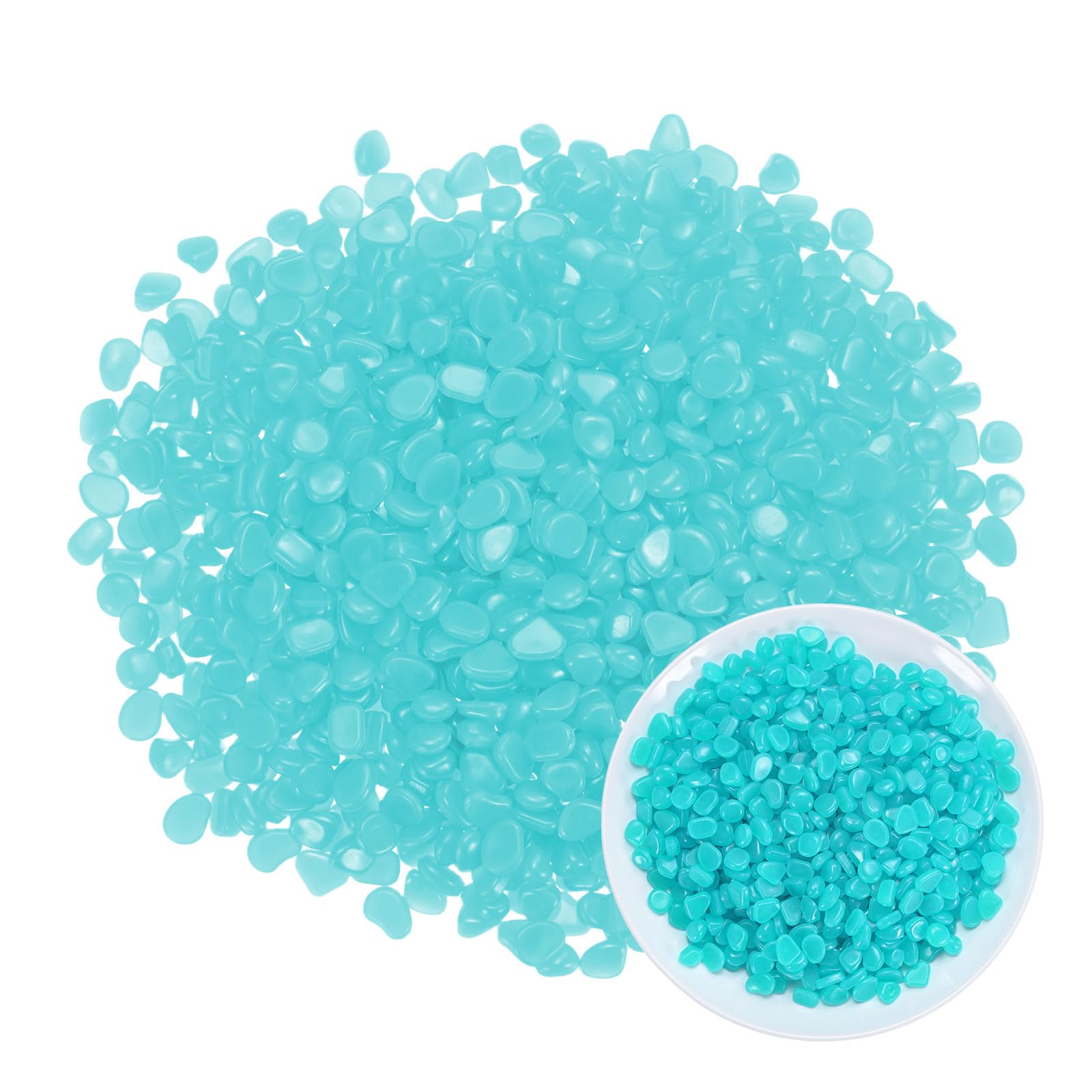M METERXITY 3000-Pack Glow in the Dark Rocks 0.31"-0.44" Resin Outdoor — image 1