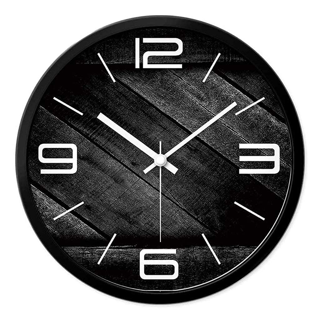 Decorative Wall Clock Large Silent Non-Ticking Tuscan Style with Colored Floating Number Panels, Battery Operated Clocks for Kitchen/Bedroom/Living R