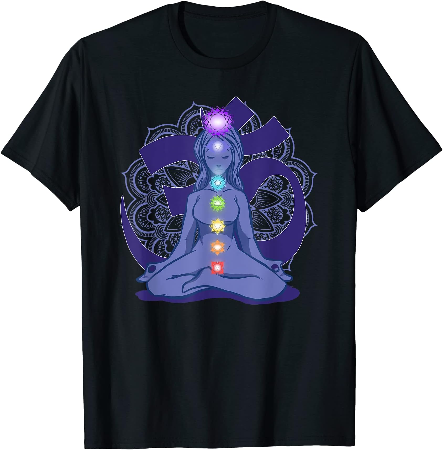Spiritual Shirts for men and women & Yoga clothesYoga Meditation Spiritual Body Energy Chakra T-Shirt