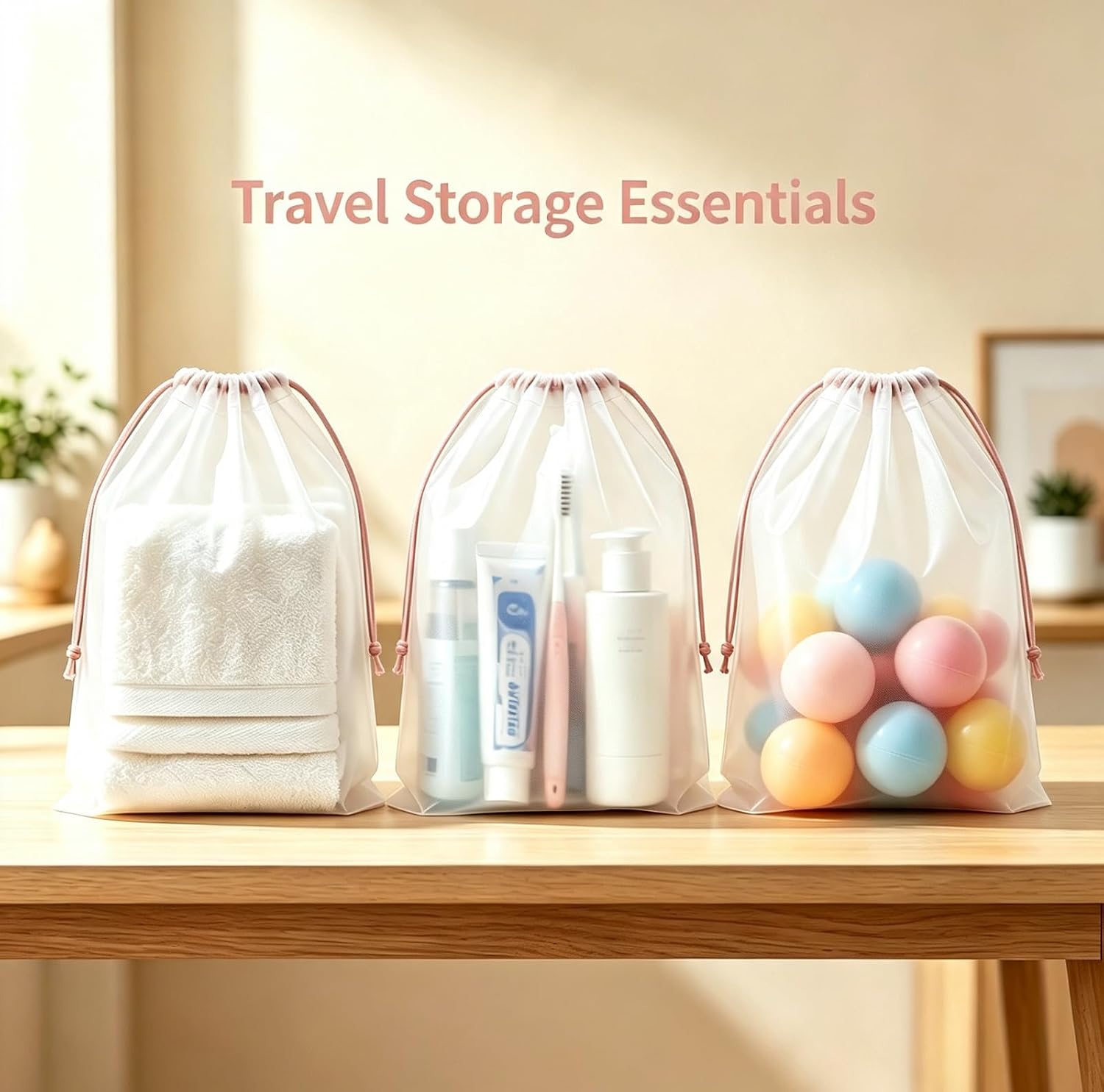 50 Pcs Clear Shoe Bags for Travel Storage, 11.8"x15.7" Shoe Bag Bulk image 4