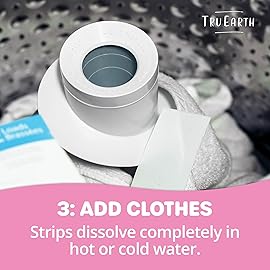 Tru Earth Hypoallergenic Baby Laundry Detergent Sheets/Strips for Sensitive Skin, 384 Count, Up to 768 Loads: Fragrance Free Baby Detergent Laundry Newborn, Children