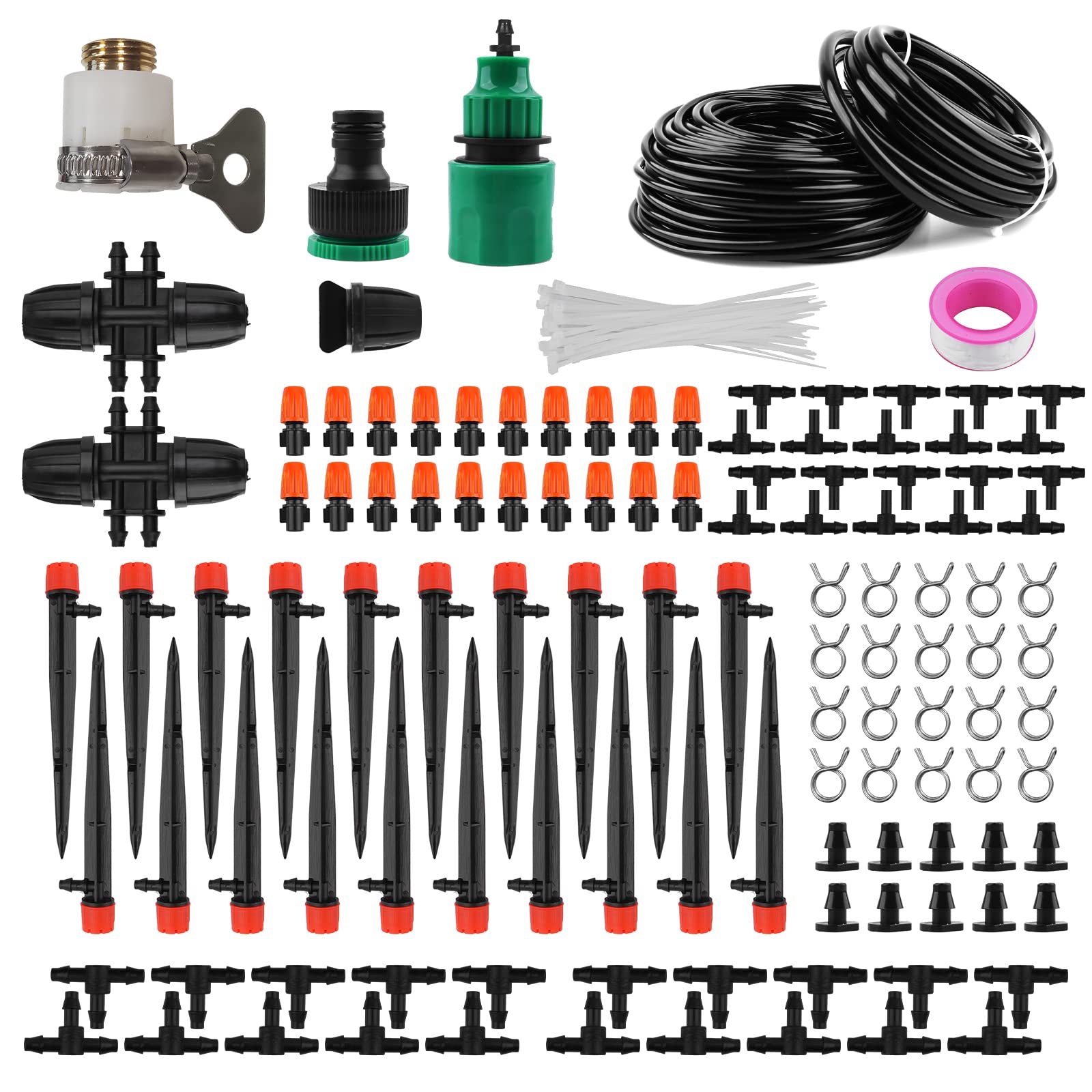 Buy Drip Irrigation System 100ft+16ft Irrigation Pipe Automatic Micro