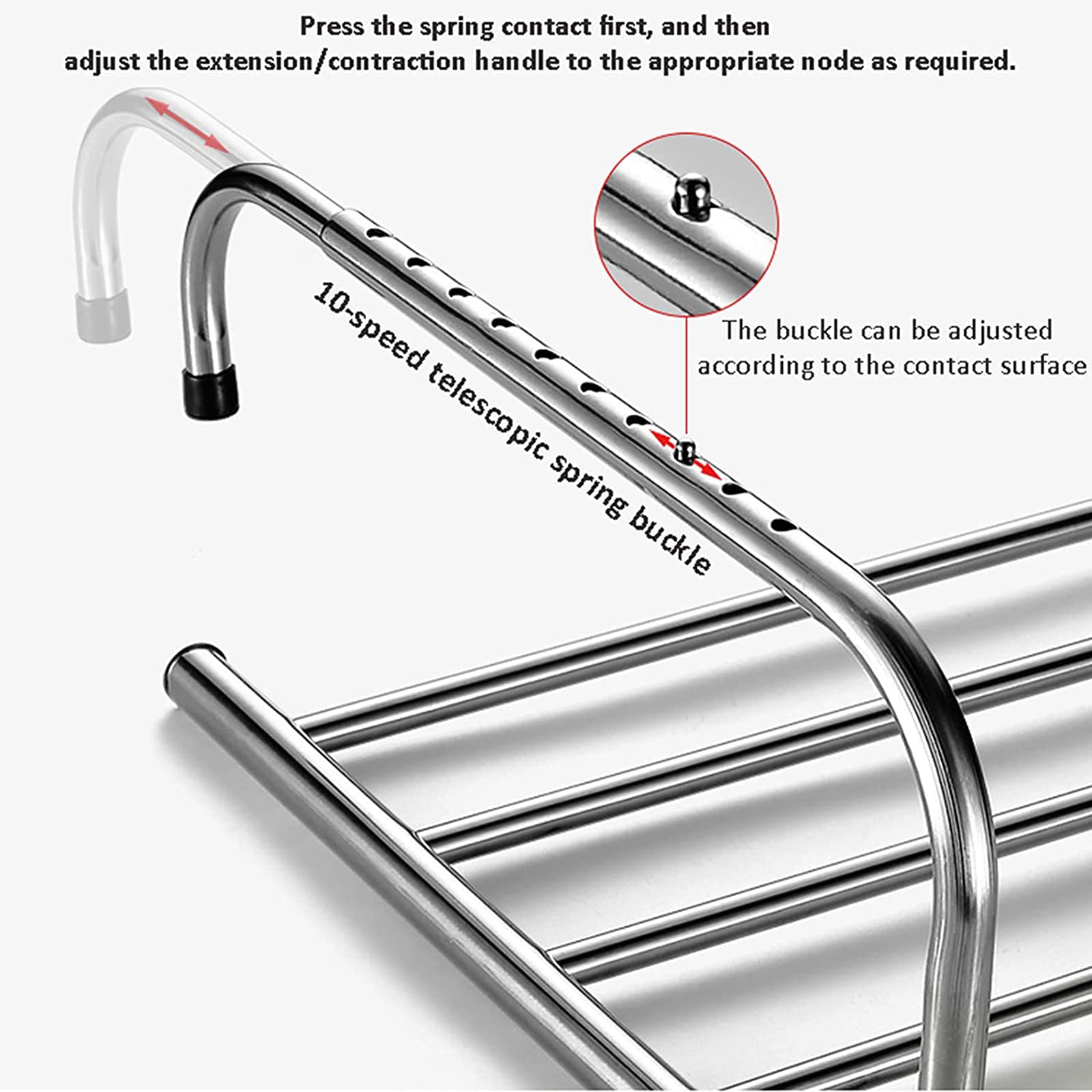 Séchoirs À Linge Pliable Étendoir Balcon En Acier Inoxydable,Sèche-Linge Balcon Ou Radiateur