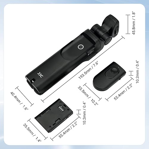 Miniatura 7 de JJC Agarre de trípode de disparo RR-100 con control remoto inalámbrico de 2.4 GHz para Fujifilm Fuji X-T5 X-T4 X-T30 II X-T20 X-PRO3 X-PRO2 X-E4