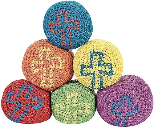 Miniatura 2 de Fun Express Pelotas de punto de cruz religiosa (juego de 12) escuela dominical y suministros VBS