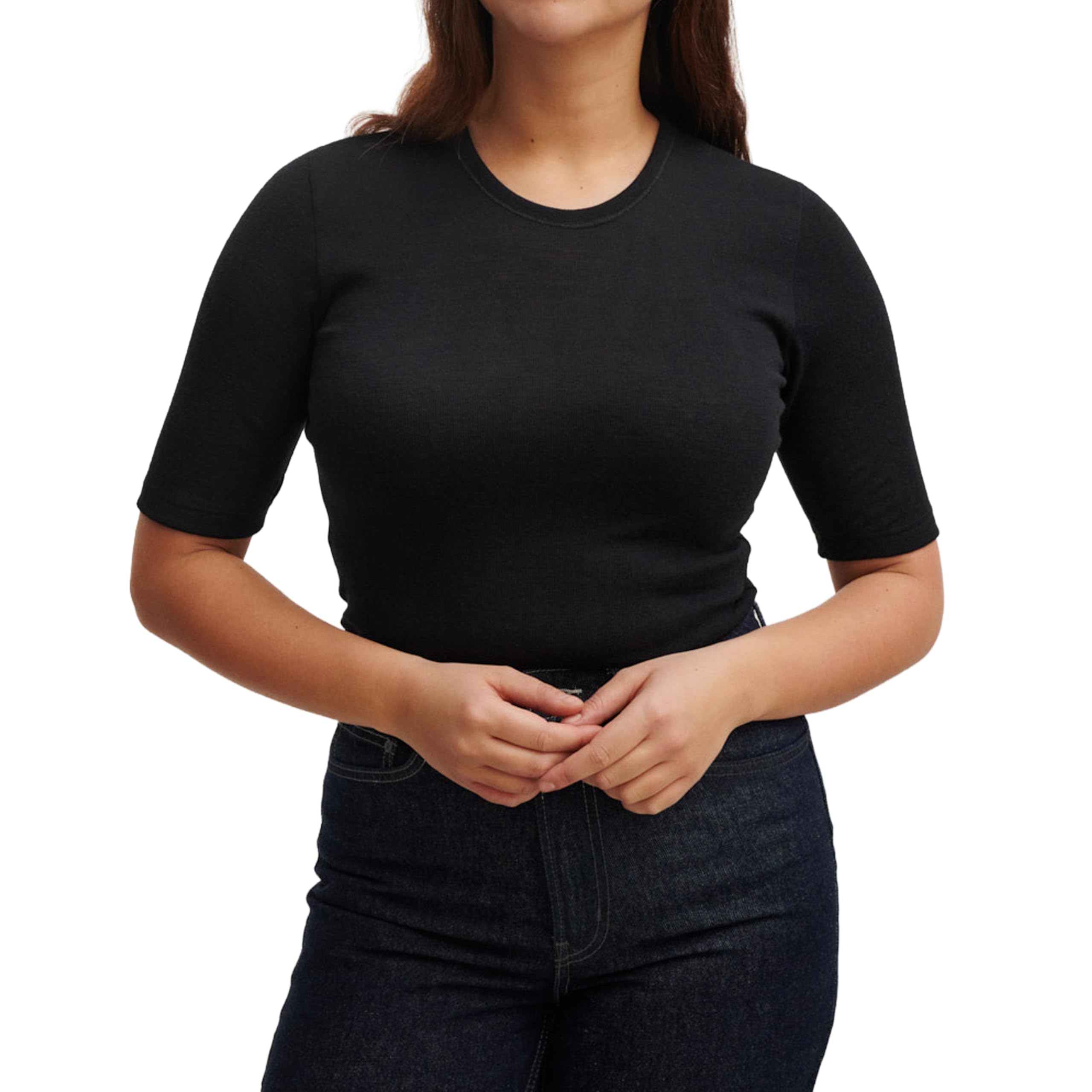 DILLING T-Shirt in Merino Wool - Black 16
