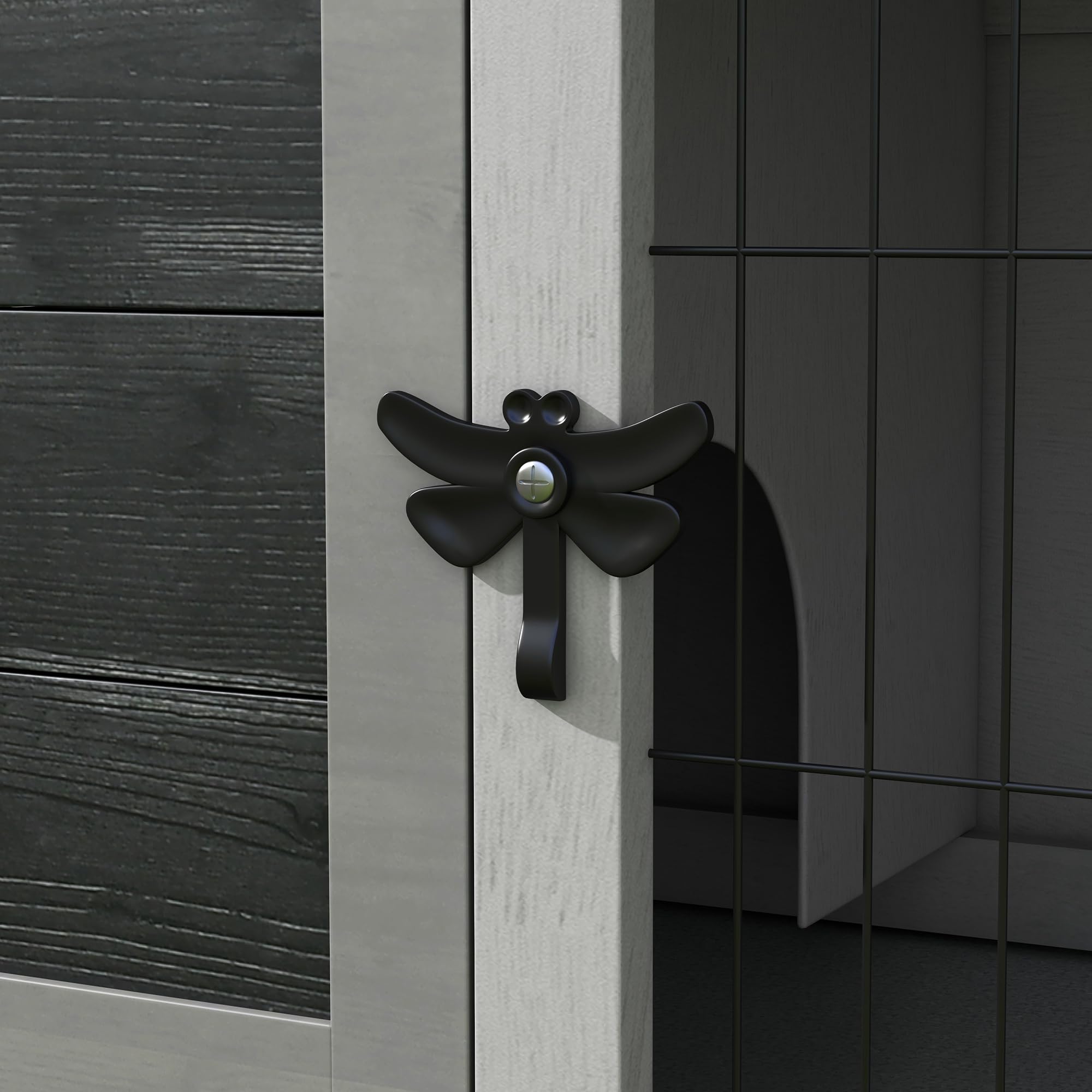 PawHut Conigliera Rialzata in Legno da Esterni con Tetto Apribile, Gabbia per Conigli con Vassoio Estraibile, 84x43x70cm